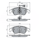 Pastillas Freno Audi A4 Quattro 2009-2016 Delantero 4