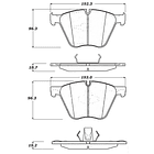 Pastillas Freno BMW 760Li 2008-2015 Delantero 2
