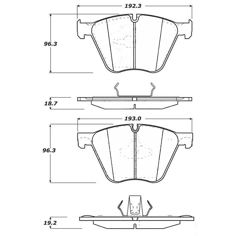 Pastillas Freno BMW 760Li 2008-2015 Delantero 2