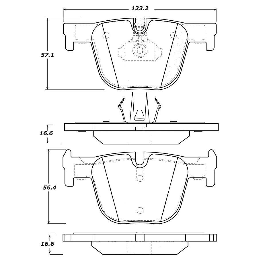 Pastillas Freno BMW 335i GT xDrive 2011-2019 Trasero 3