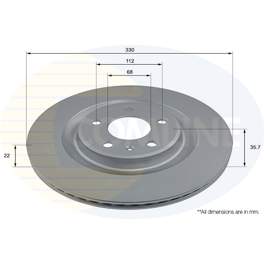Disco Freno COMLINE ADC2907V 3