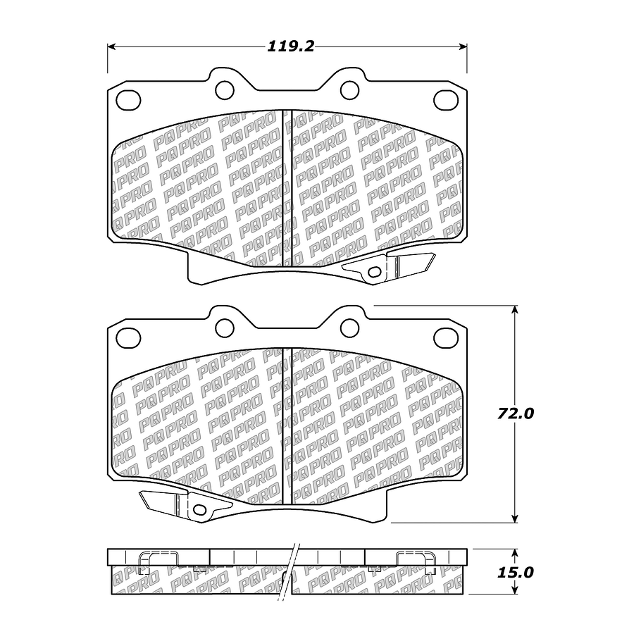 Pastillas Freno Lexus LX450 1995-1997 Delantero 3