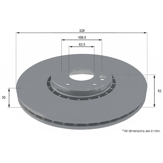 Disco Freno COMLINE ADC1916V
