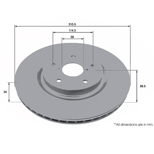 Disco Freno COMLINE ADC5036V