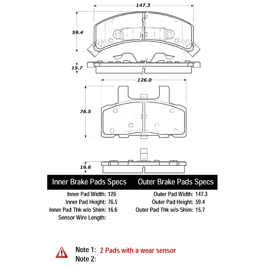 Pastillas Freno Chevrolet Blazer K-5 1992-1994 Delantero 4