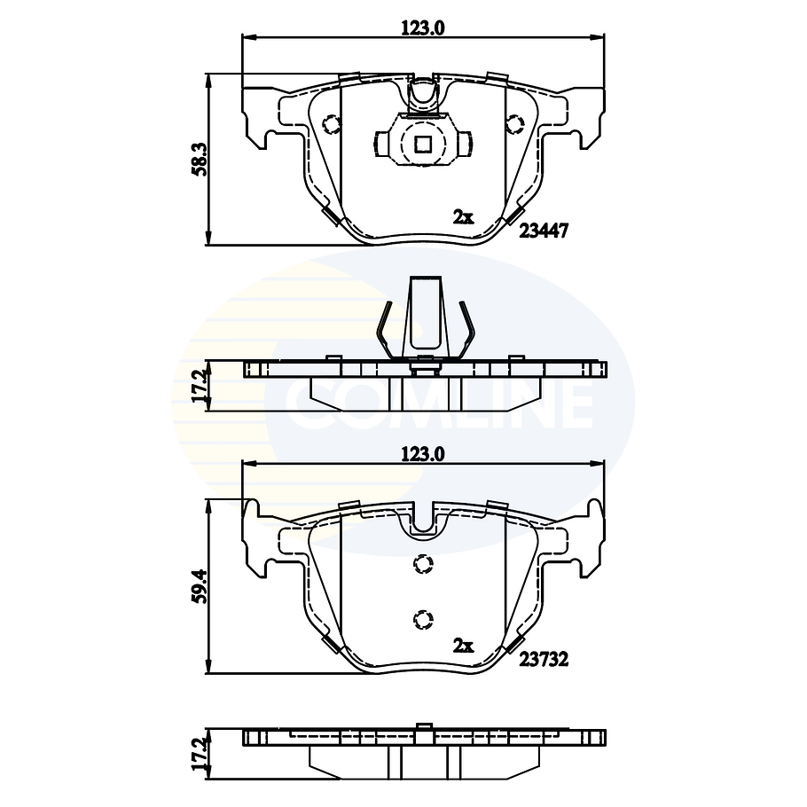 Pastillas Freno BMW 525d 2003-2010 Trasero 3
