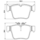 Pastillas Freno Mercedes Benz C160 2015-2021 Trasero 4