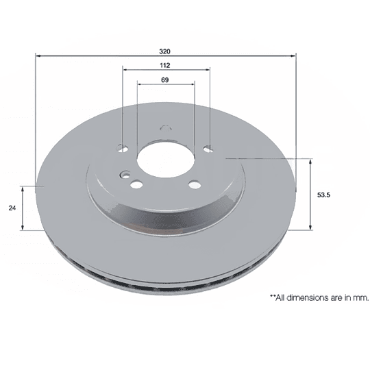 Disco Freno COMLINE ADC4080V