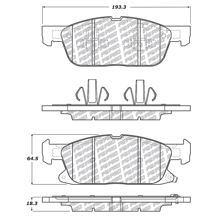 Pastillas Freno Ford S-Max 2015-2023 Delantero 4