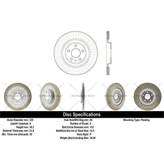Disco Freno Audi S4 2017-2023 Trasero