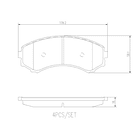 Pastillas Freno Honda Passport 1997-2002 Delantero 2