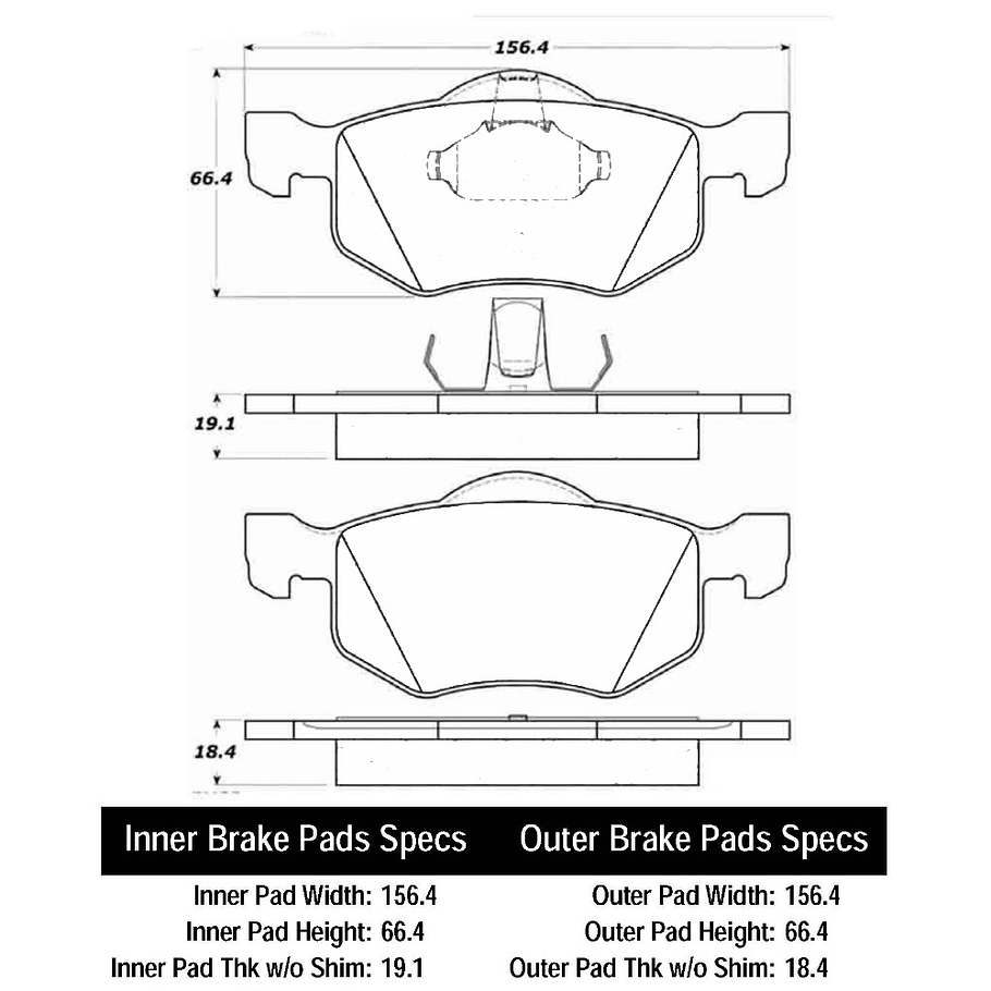 Pastillas Freno Ford Escape 2001-2007 Delantero 4
