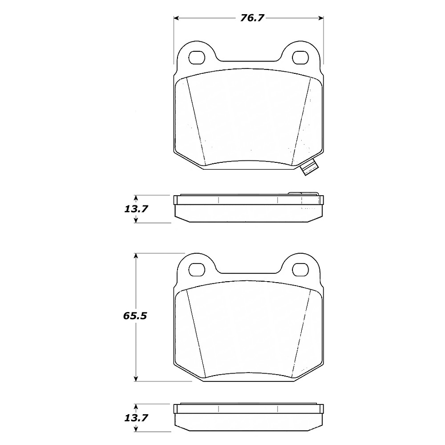 Pastillas Freno Toyota 86 2012-2021 Trasero 4