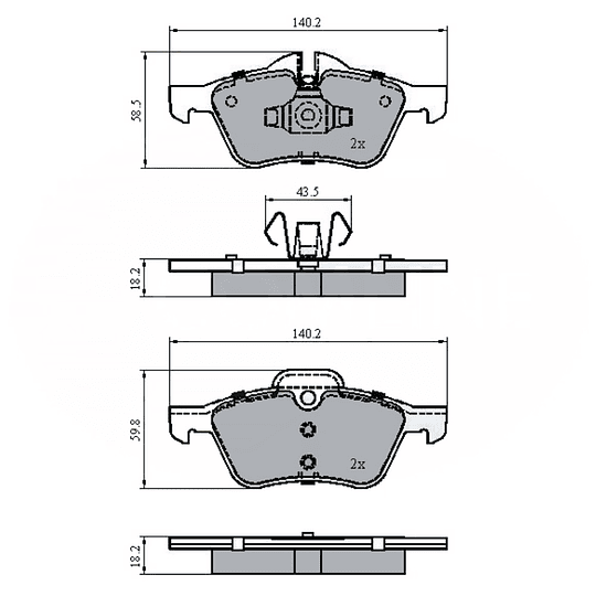 Pastillas Freno MOTAQUIP LVXL1002