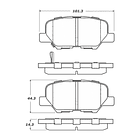 Pastillas Freno Mazda 6 2012-2016 Trasero 4