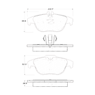 Pastillas Freno Mercedes Benz C220 2008-2014 Trasero 4