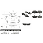 Pastillas Freno Volvo S40 2004-2012 Trasero 3