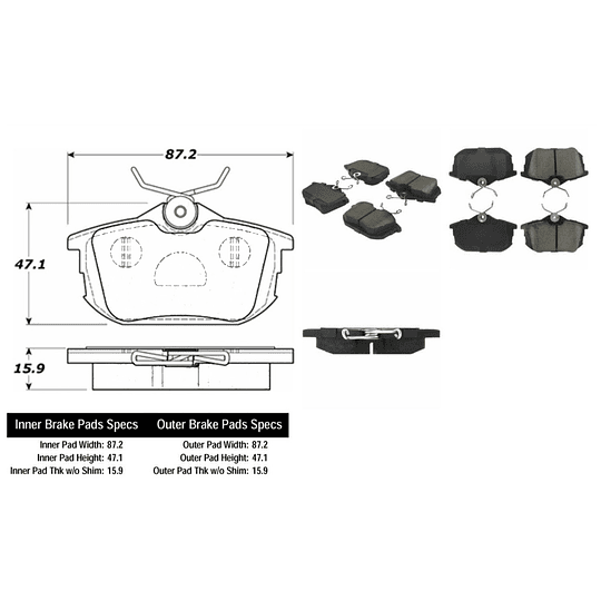 Pastillas Freno PQPRO 500.08380
