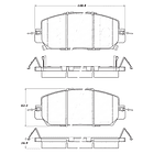Pastillas Freno Honda CR-V 2017-2023 Delantero 3