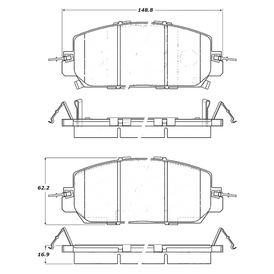 Pastillas Freno Honda CR-V 2017-2023 Delantero 4