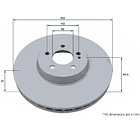 Disco Freno Mercedes Benz GLC300 2016-2023 Delantero 4