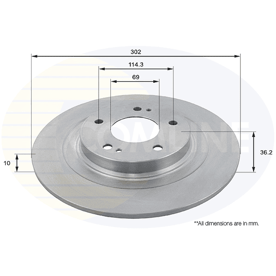 Disco Freno COMLINE ADC2732