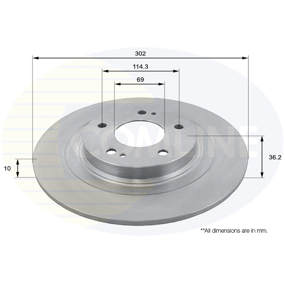Disco Freno COMLINE ADC2732 1