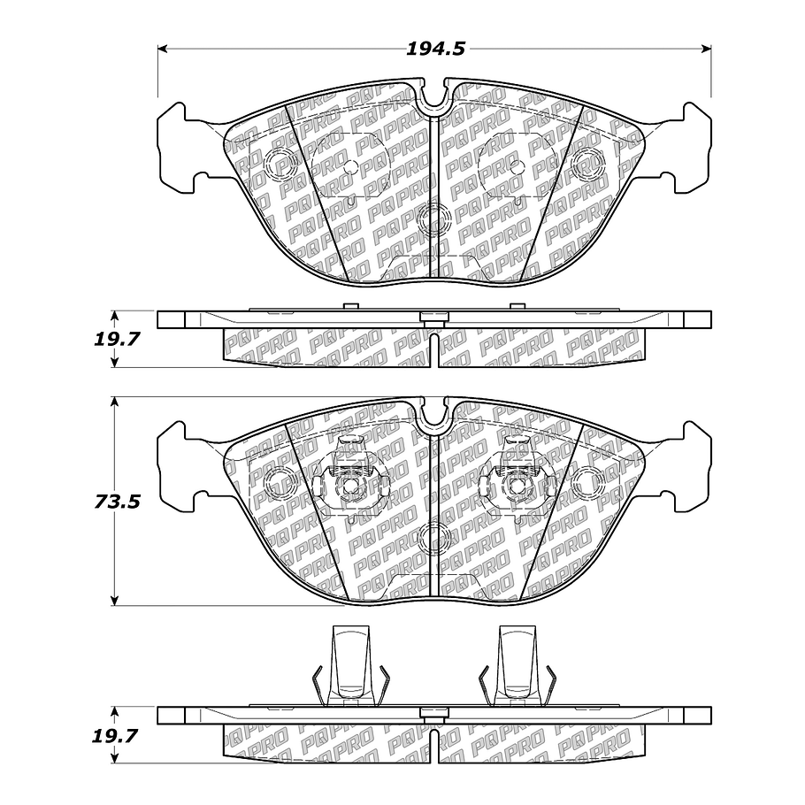Pastillas Freno Mercedes Benz S430 1999-2005 Delantero 4