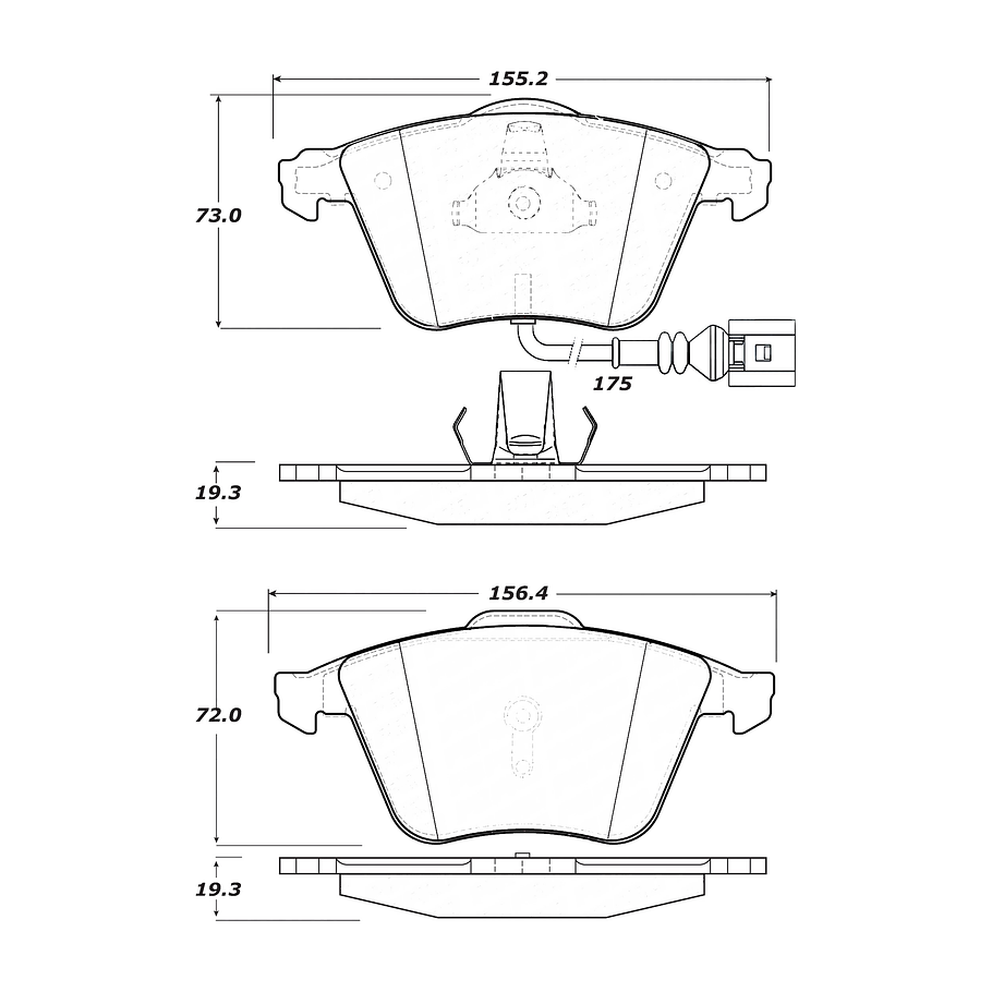 Pastillas Freno Audi TT 2006-2014 Delantero 4