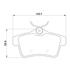 Pastillas Freno Peugeot 308 CC 2008-2013 Delantero, Trasero 2