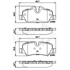 Pastillas Freno Mini Cooper 2014-2023 Trasero 4