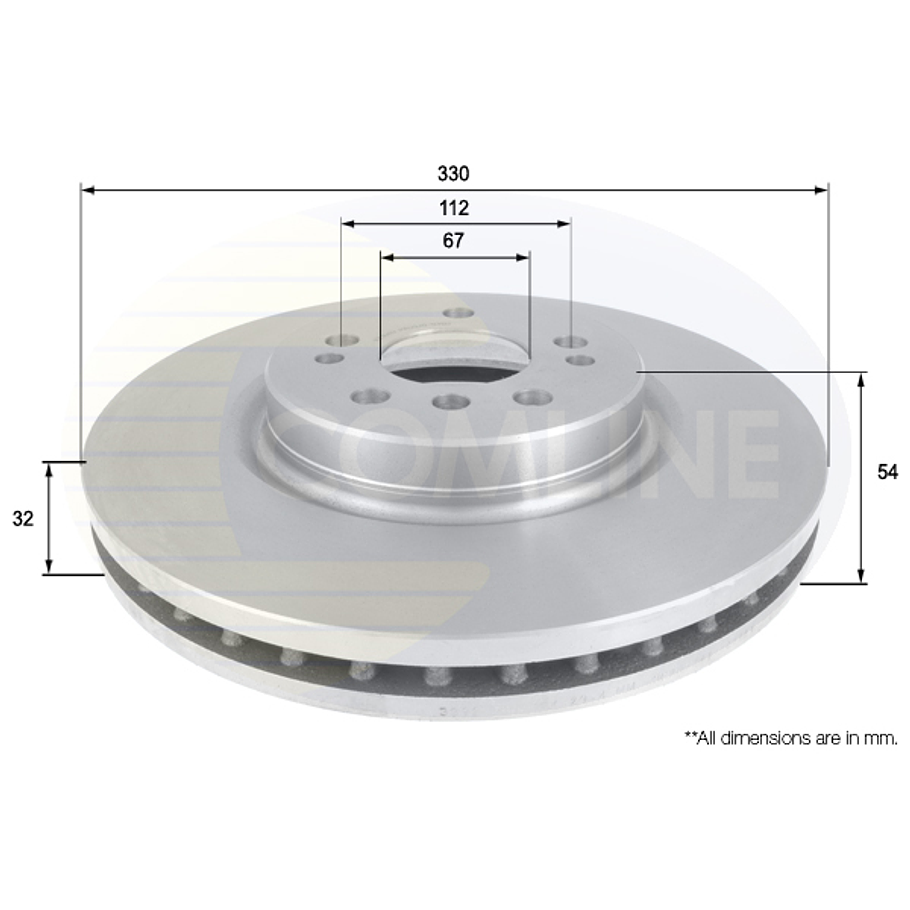 Disco Freno COMLINE ADC1648V 1