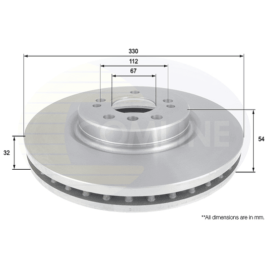 Disco Freno COMLINE ADC1648V
