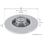 Disco Freno Peugeot Partner 2009-2018 Trasero 4