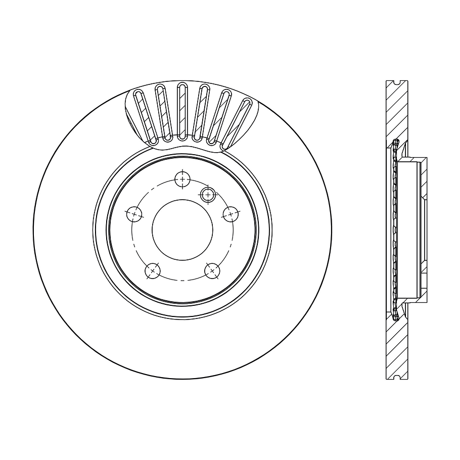 Disco Freno COMLINE ADC2803V 1