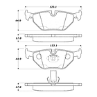Pastillas Freno BMW 525d 1995-2003 Trasero 2