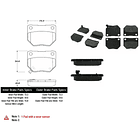 Pastillas Freno Subaru Impreza 2000-2007 Trasero 3