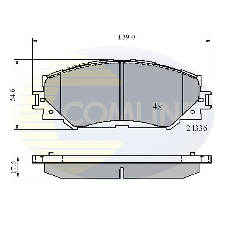 Pastillas Freno COMLINE CBP01515 3