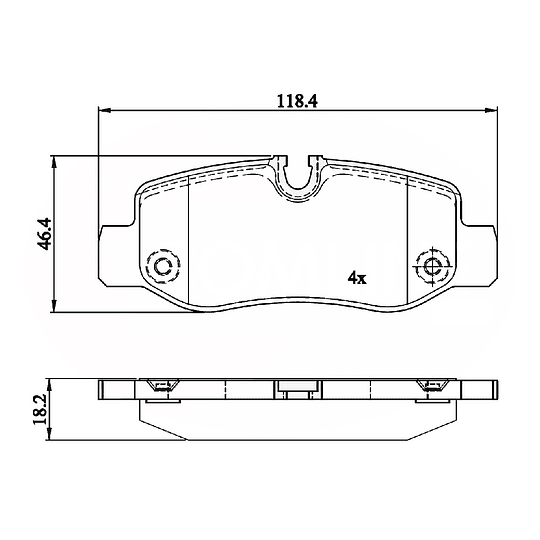 Pastillas Freno COMLINE CBP02315