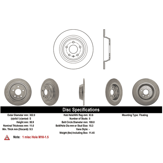 Disco Freno POWERSTOP AR85156