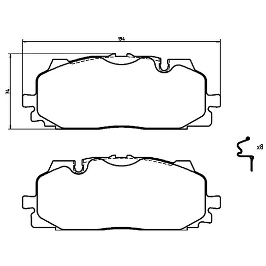 Pastillas Freno Audi A7 Quattro / A7 2018-2023 Delantero