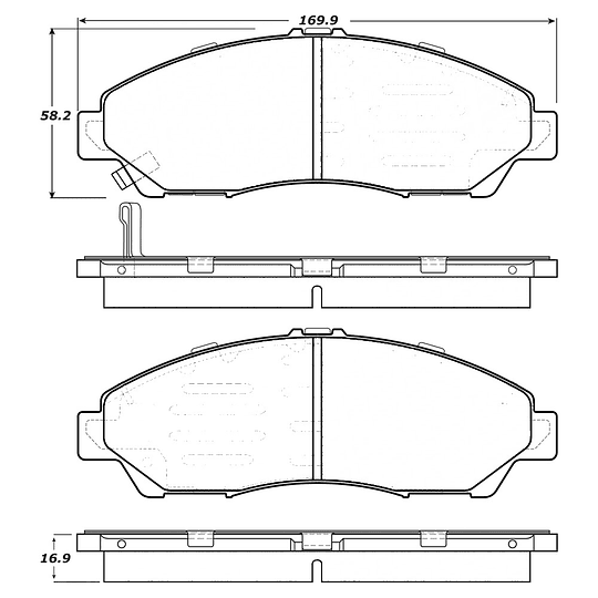 Pastillas Freno Acura MDX 2007-2013 Delantero