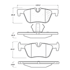 Pastillas Freno BMW 428i xDrive 2014-2020 Trasero 2