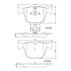 Pastillas Freno BMW 760Li 2008-2015 Trasero 2