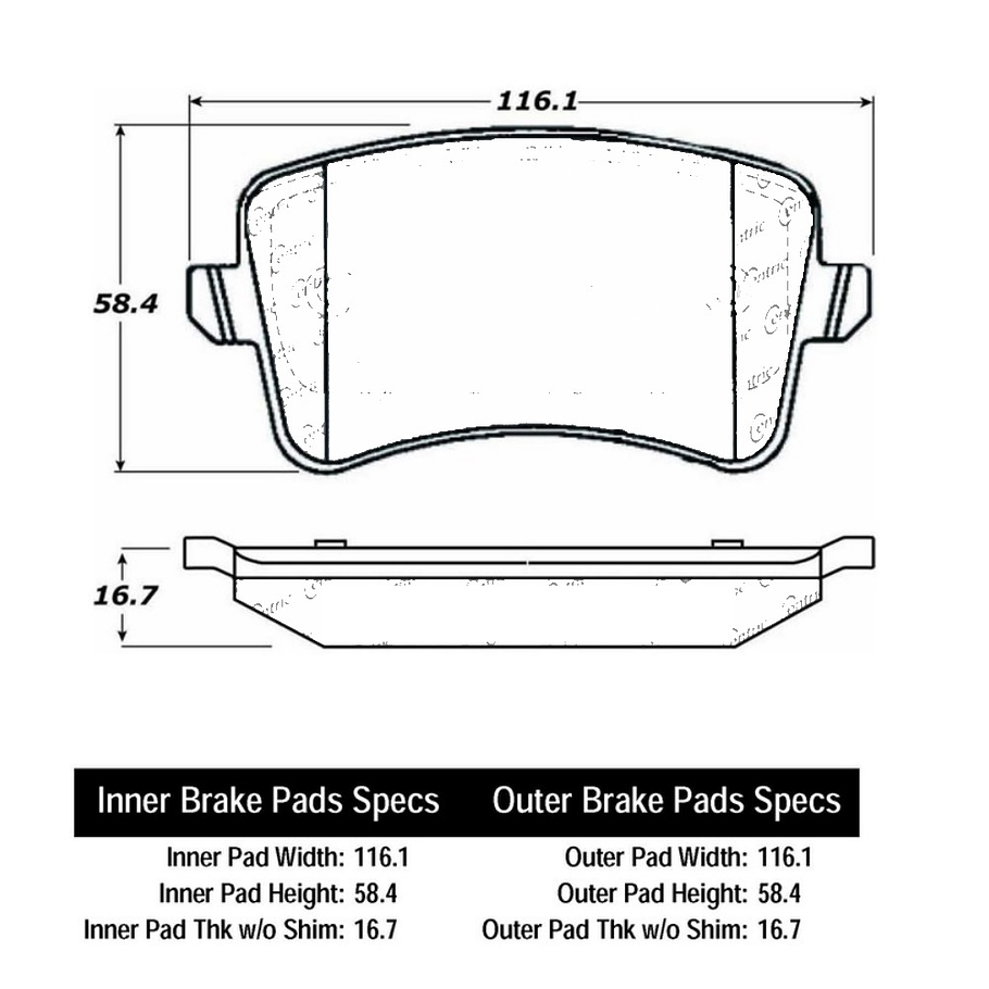 Pastillas Freno Audi S4 2009-2016 Trasero 2