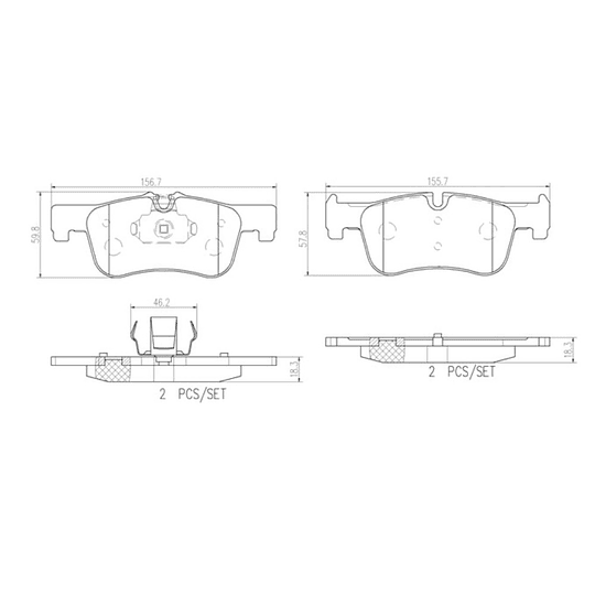 Pastillas Freno BMW 116i 2011-2019 Delantero