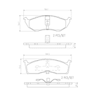 Pastillas Freno Chrysler Cirrus 1995-2000 Delantero 2