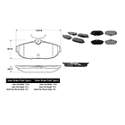 Pastillas Freno GMC Sierra 1999-2007 Trasera 2