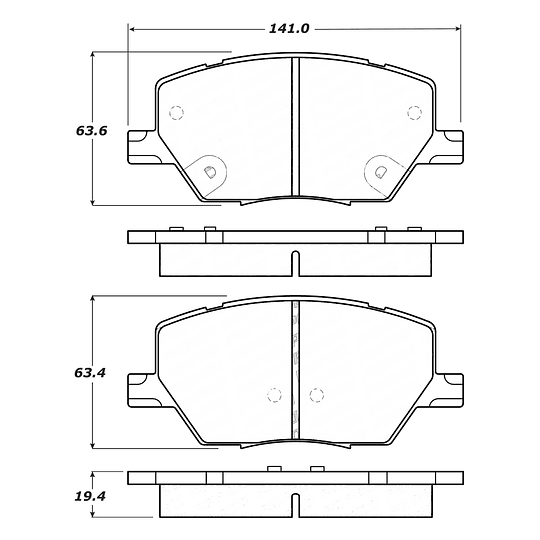 Pastillas Freno Fiat 500X 2014-2023 Delantero