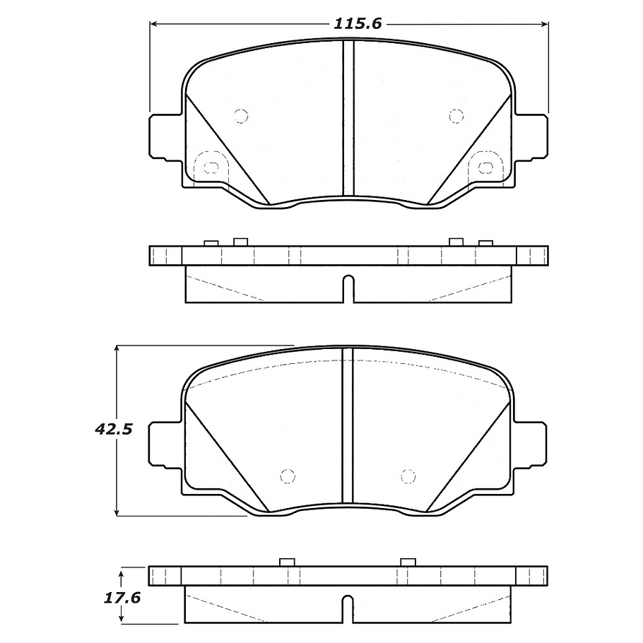 Pastillas Freno Fiat 500X 2014-2023 Delantero 2